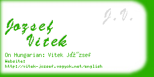 jozsef vitek business card